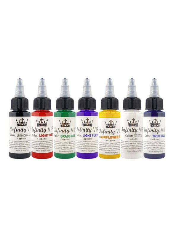 

Generic Colours Natural Plant Tattoo Pigment Inks, 7 Pieces, Multicolour