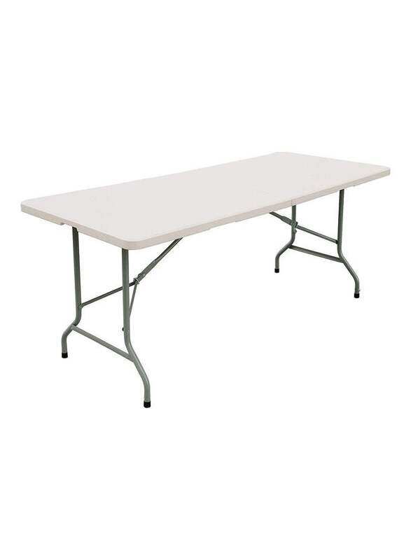 

Almufarrej Almuffarej Foldable Buffet Table, Grey/White