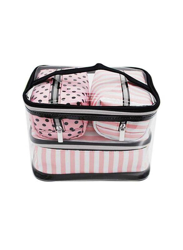 

Blooming Time 4-in-1 Travel Makeup Case Professional Cosmetic Bag, Multicolour