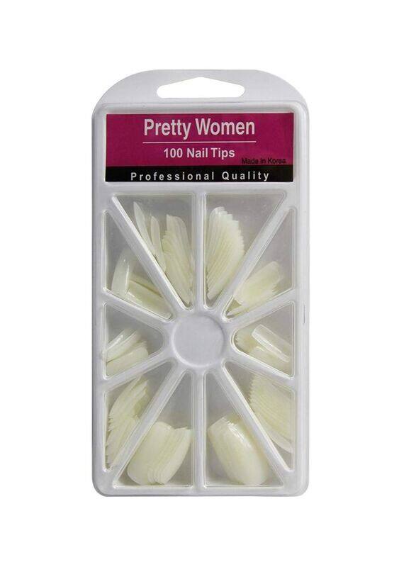

Pretty Woman 100-Piece TR-17 Nail Tips Korea, Cream