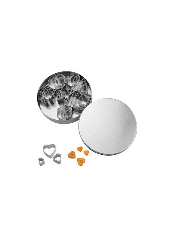 

Blooming Time 24-Piece Geometric Shaped Cookie Cutter Set, Silver