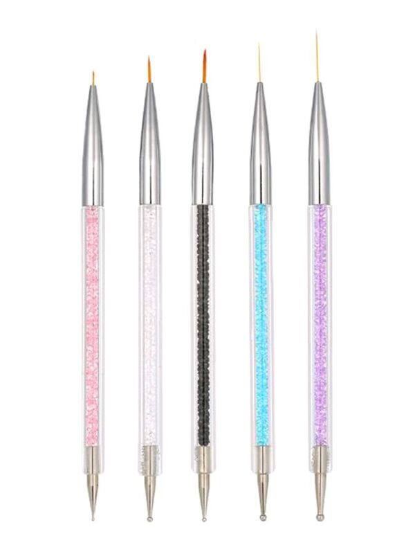 

Generic Professional Acrylic Nail Art Brush Set, 5 Pieces, Multicolour