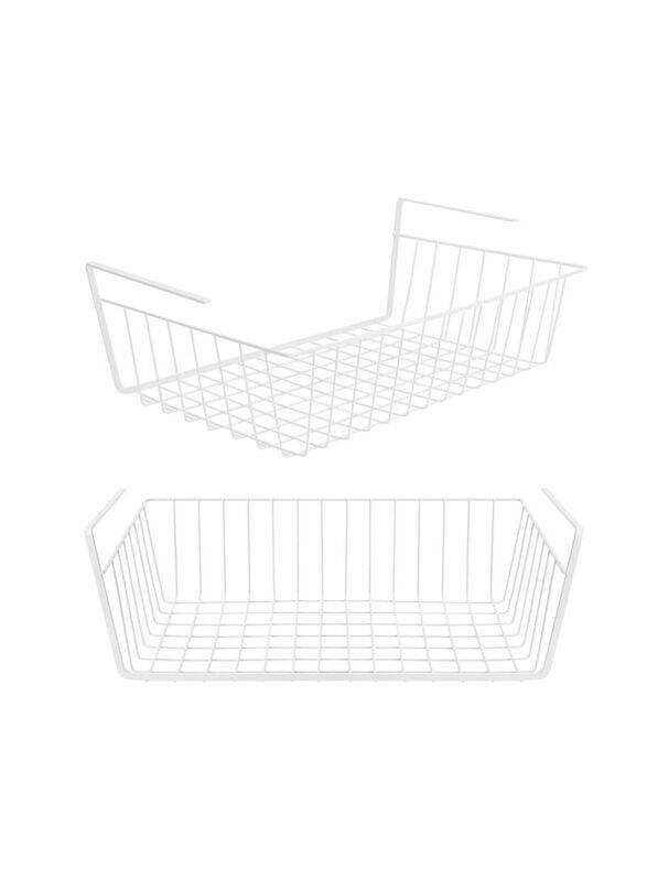

Generic 2-Piece Under Shelf Storage Basket, White