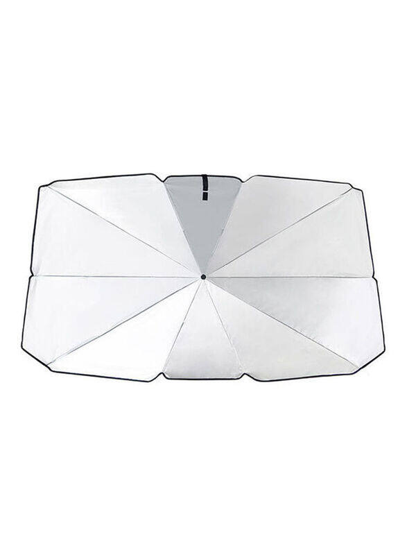 

Generic Car Umbrellas Suns Protections Heat Insulation Sunshade Car, Silver