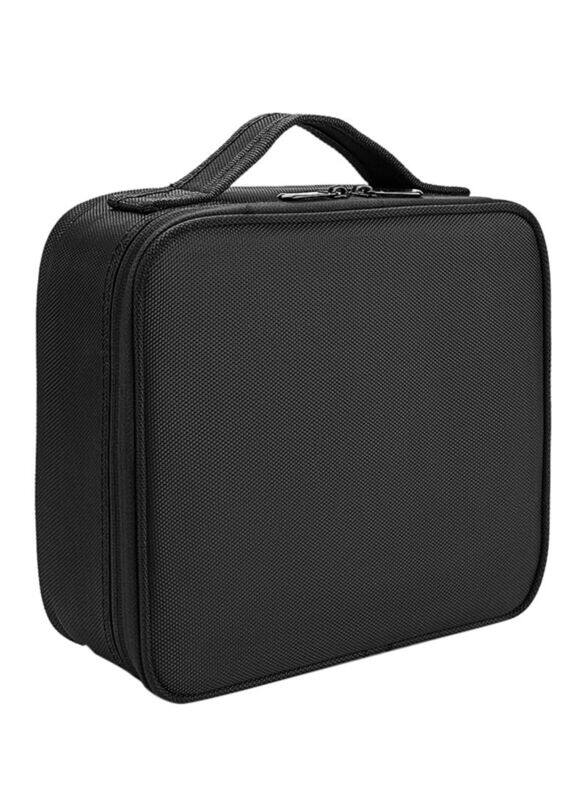 

CoolBell Makeup Bag with Adjustable Dividers, Black