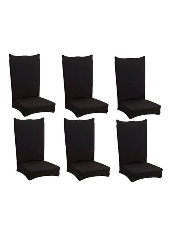 

Deals for Less Dining Chair Cover Set, 6 Piece, Black
