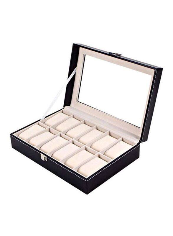 

Generic 12-Piece Wrist Watch Organizer Case Kit, Black
