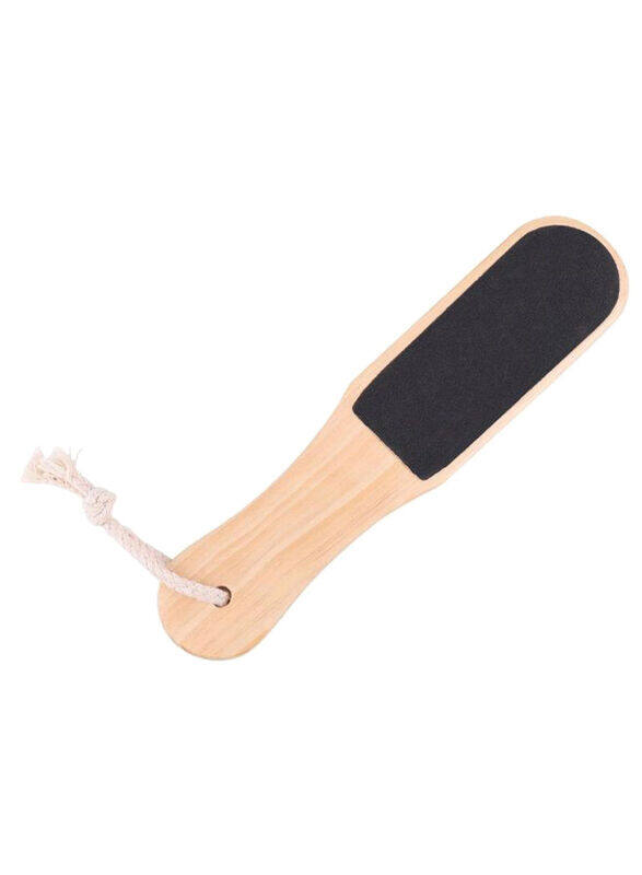 

Globalstar Double Sided Wood Foot File with String, Beige/Black