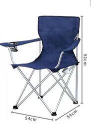 Portable Folding Camping Chair with Cup Holder for Outdoor Camp, Blue