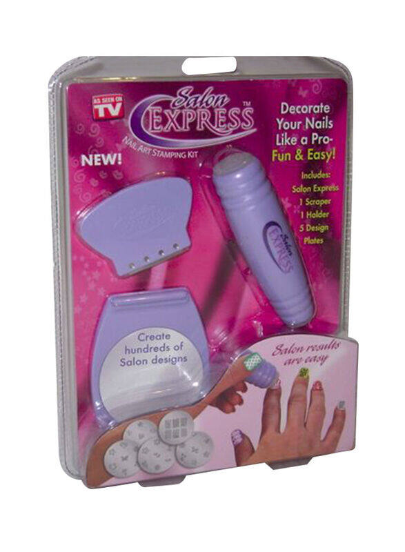 

Salon Express Nail Art Stamper Kit, Purple