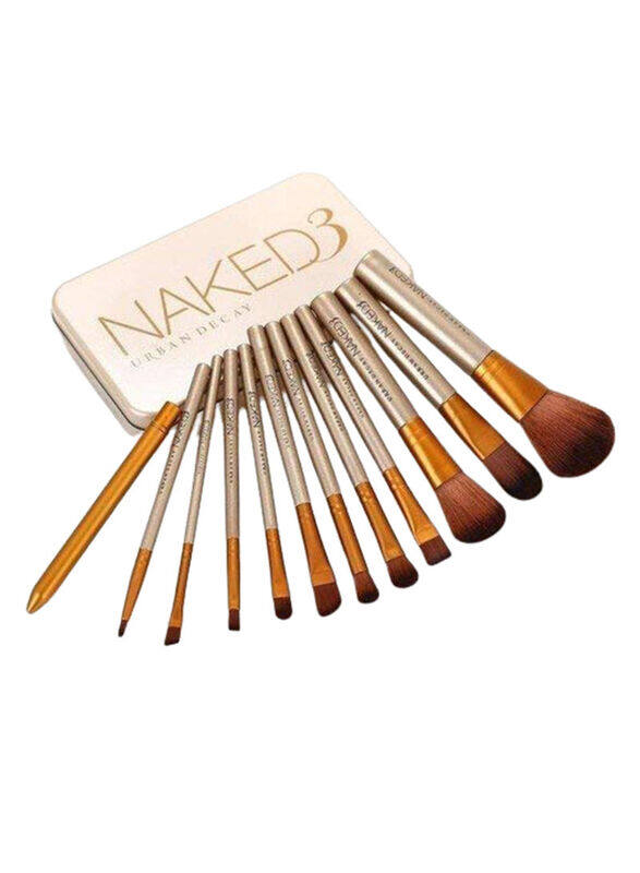 

Urban Decay Makeup Brush Set with Box, Gold/Brown