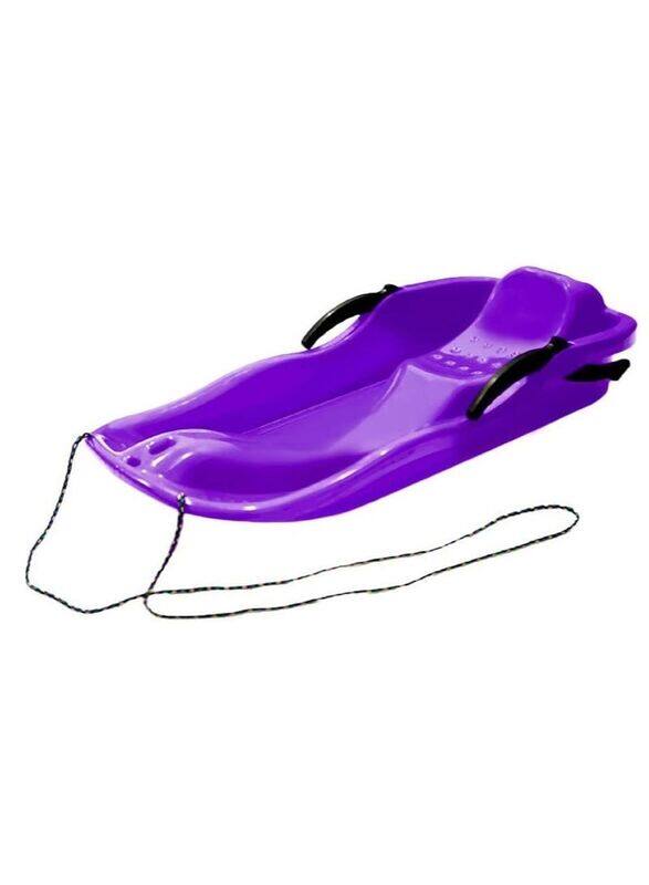 

Generic Outdoor Sports Plastic Skiing Boards Sled Luge Snow Grass Sand Board, Purple