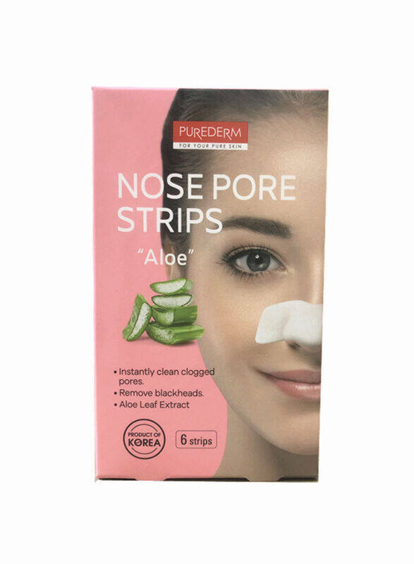 

Purederm Nose Pore Strips Aloe, White, 6 Pieces