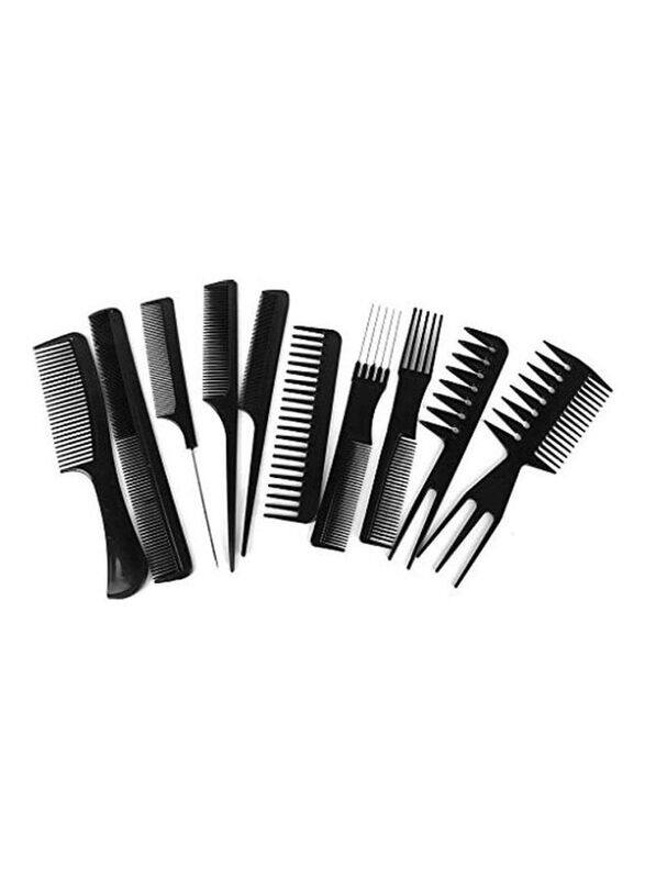 

Urbanmac Professional Comb Kit, 10 Pieces, Black