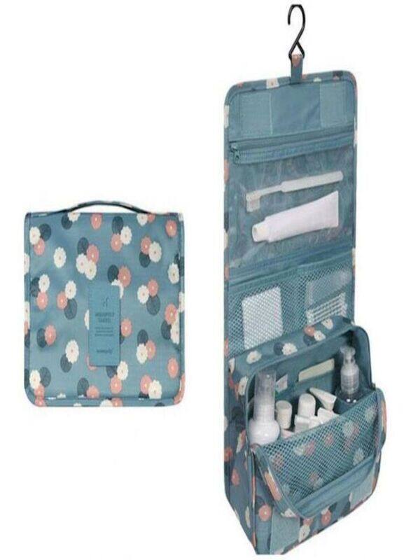 

Generic Multi-Functional Cosmetics Bag, Blue/Pink/White