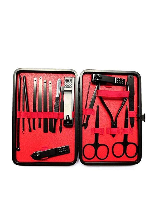 

Generic Professional Beauty Manicure Set, 18 Pieces, Black