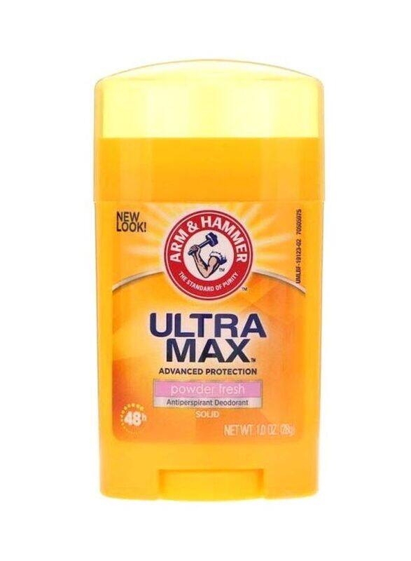 

Arm & Hammer Ultra Max Powder Fresh Antiperspirant Deodorant, 28g