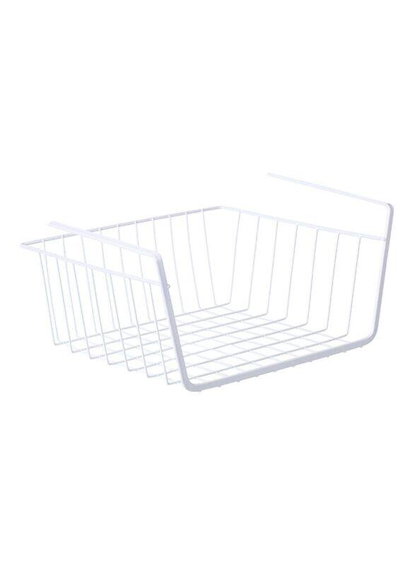 

Generic Metal Wire Under Shelf Hanging Storage Basket, 32 x 15.7 x 25.7 cm, Black