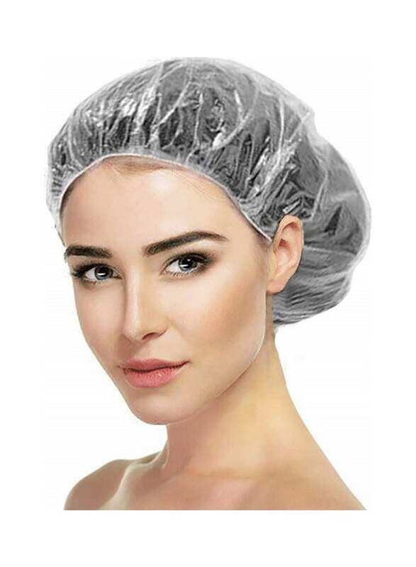 

Generic Disposable Shower Caps Set, 100 Pieces, Clear