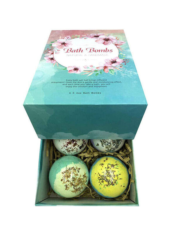 

Bath Bombs Pure Essential Oil Spa Bomb Fizzies Set, 6 x 600g