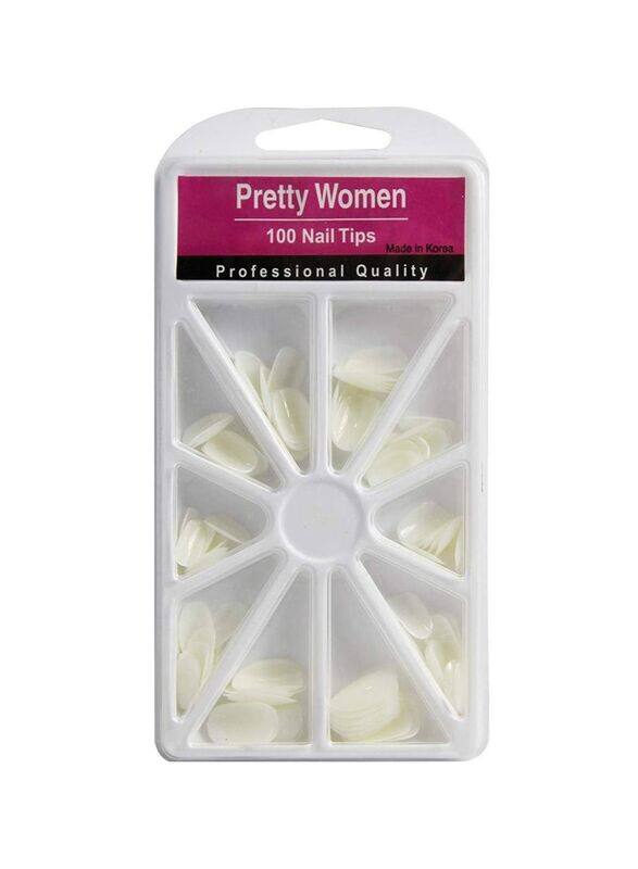 

Pretty Woman 100-Piece TR-13 Nail Tips Korea, Cream