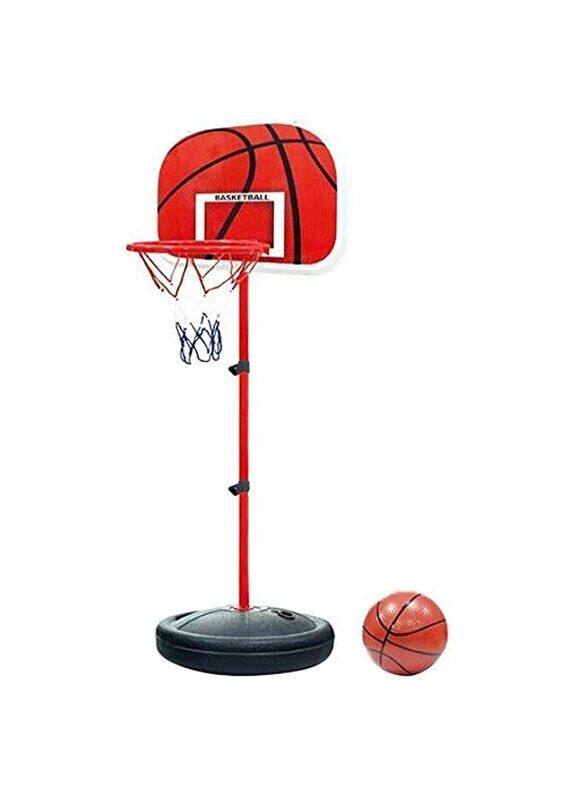 

Generic Adjustable Kids Basketball Back Board Stand & Hoop Set, Ages 6+, Red