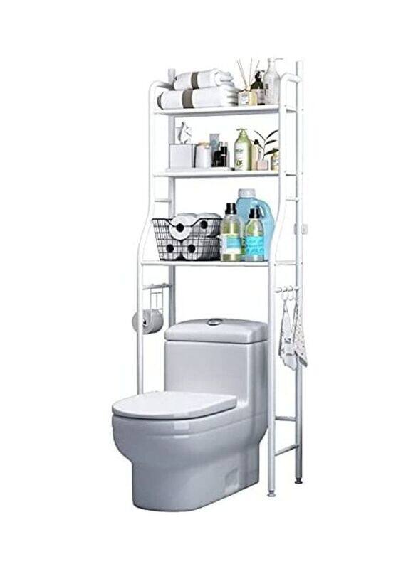 

Cool Baby 3-Shelf Bathroom Over The Toilet Rack, White