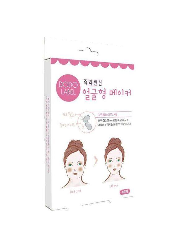 

DODO Invisible Face Lift Sticker Thin Face Stick Care, 40 Pieces