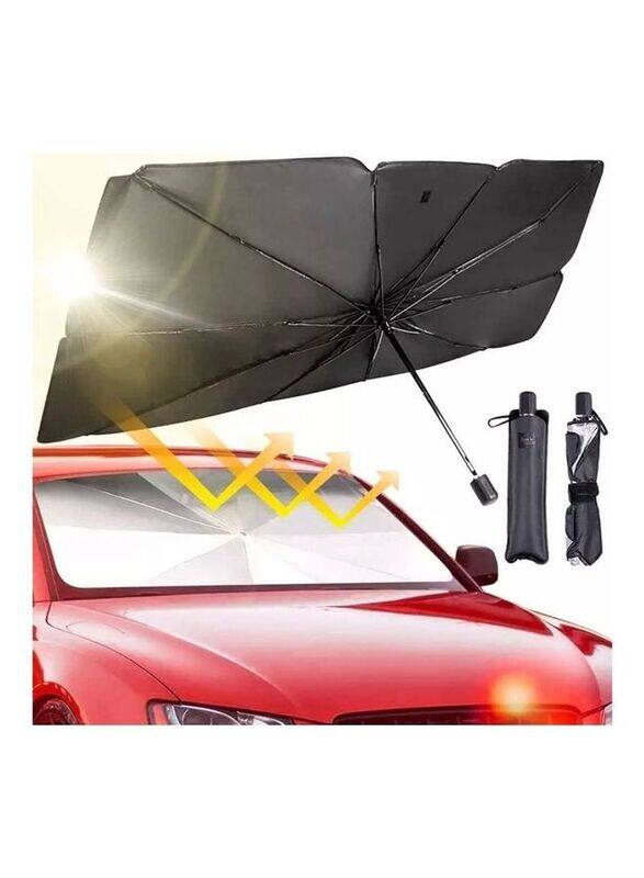 

Dubkart Foldable Sunshades Umbrella for Car, Black