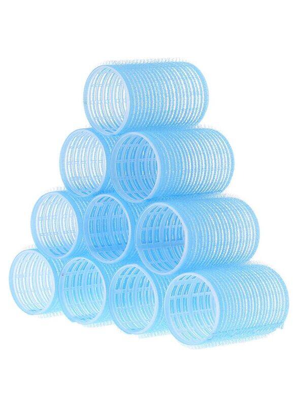 

Generic Self Grip Salon Hairdressing DIY Curling Tool, 10 Pieces, Blue