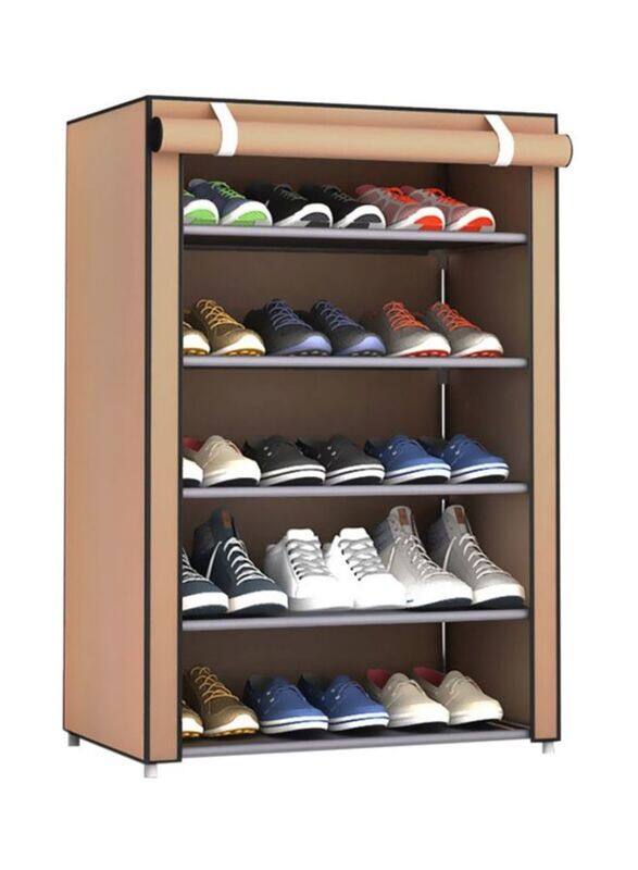 

Generic Fabric Shoe Organizer, 60 x 30 x 90 cm, Brown