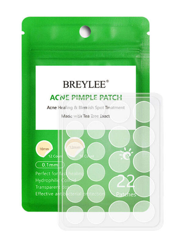 

Breylee Invisible Acne Pimple Patch Set, Clear, 22 Pieces
