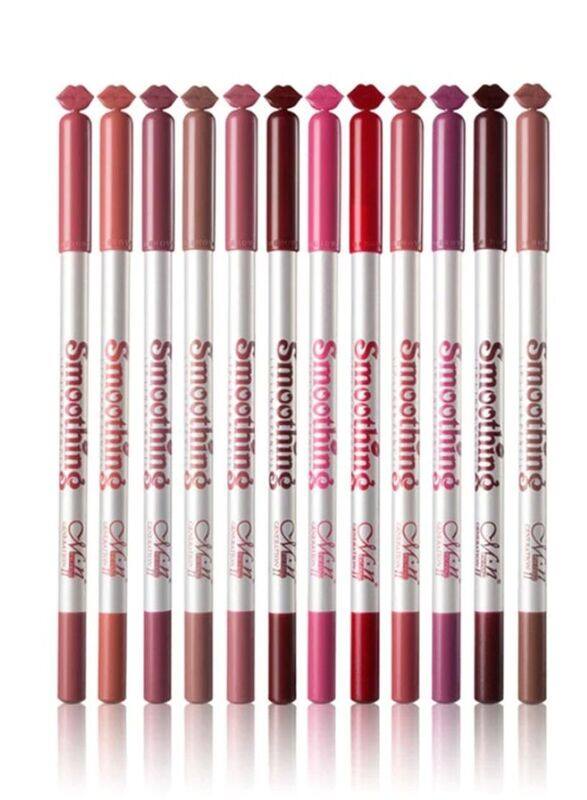 

Menow Long Lasting Matte Lip Liner, 12 Pieces, Multicolour