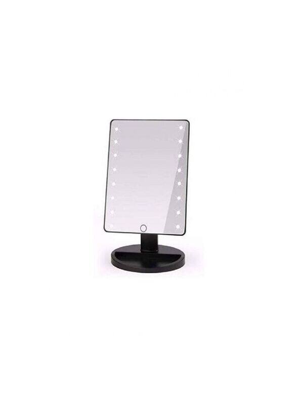 

Blooming Time Makeup Mirror With Led Lights, Clear/Black