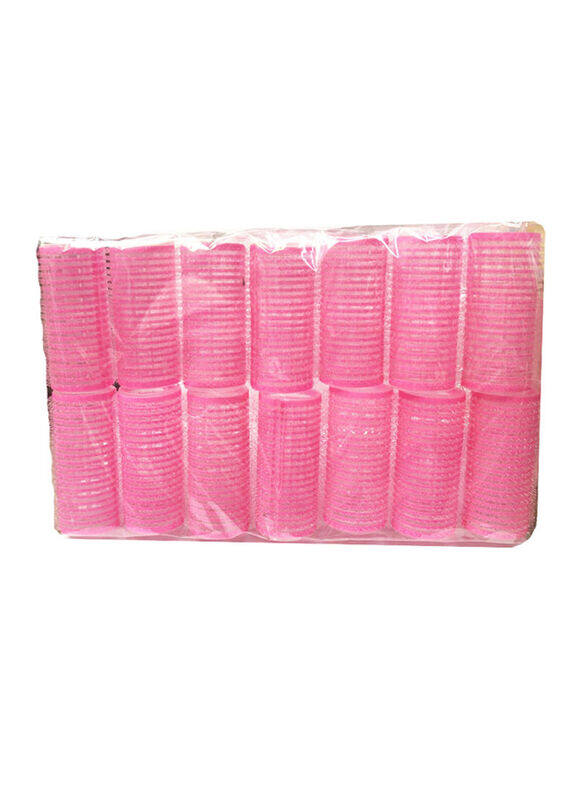 

Generic Self Grip Hair Roller Curler Set for Curly Hair, Pink, 14 Piece
