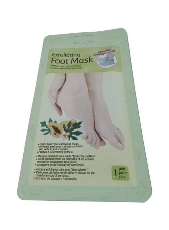 

Skinlite Exfoliating Foot Mask with Papaya, 1 Pair