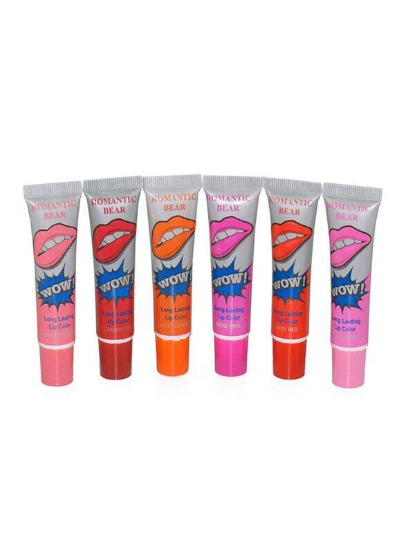

Romantic Bear 6-Piece Long Lasting Lip Color Set, Multicolour