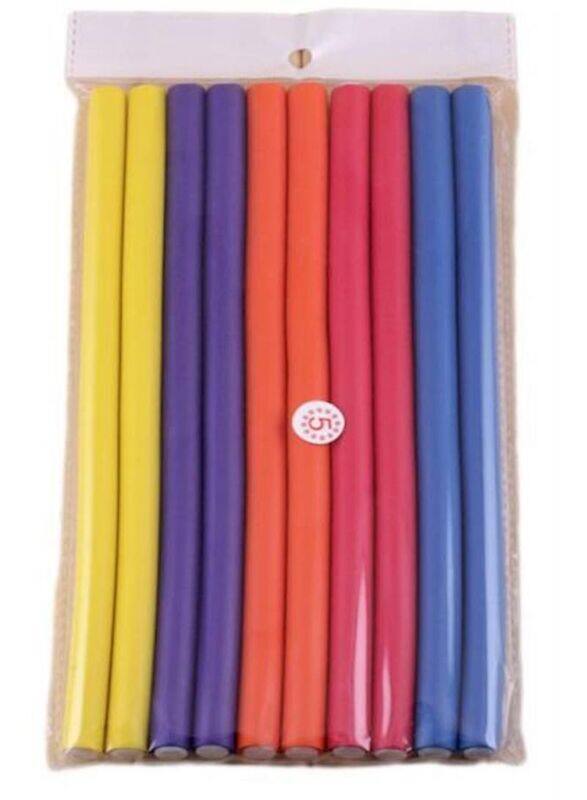 

Generic Hair Curling Roller Stick Set, Blue/Yellow/Pink, 10 Pieces