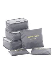 6-Piece Travel Pouch Set Grey