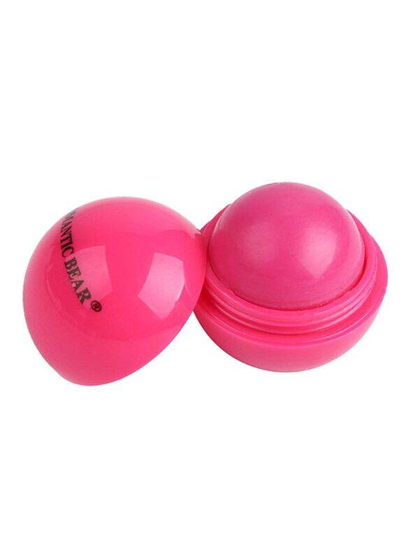 

Romantic Bear Ball Shaped Moisturizing Lip Balm, Rose Red, Red