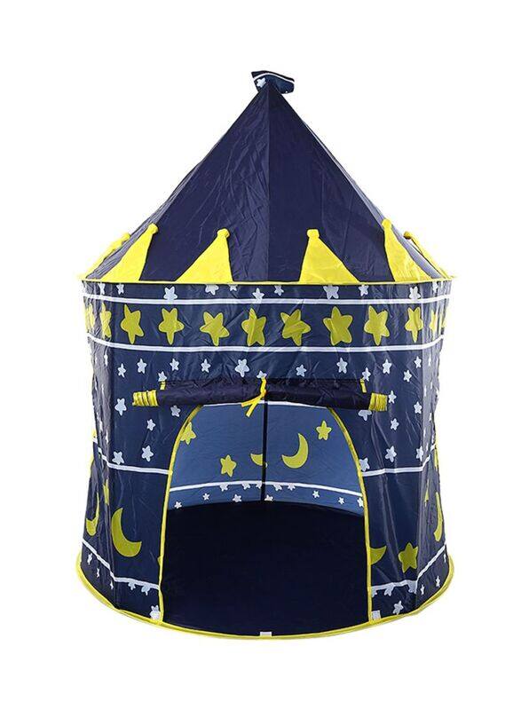 

Generic Portable Foldable Lightweight Compact Princess Castle Play House Tent, Ages 3+, Blue/Yellow