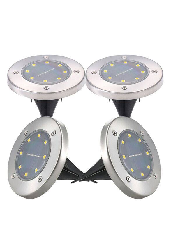 

Generic Solar Powered Energy Ground Light Outdoor Lamp, 4 Piece, Warm White