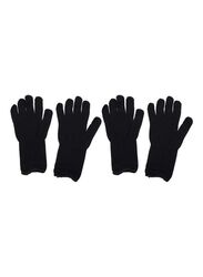 Aiwanto 2-Pairs Anti-Scalding Heat Protective Glove, HG-01, 25 x 11 x 1cm, Black