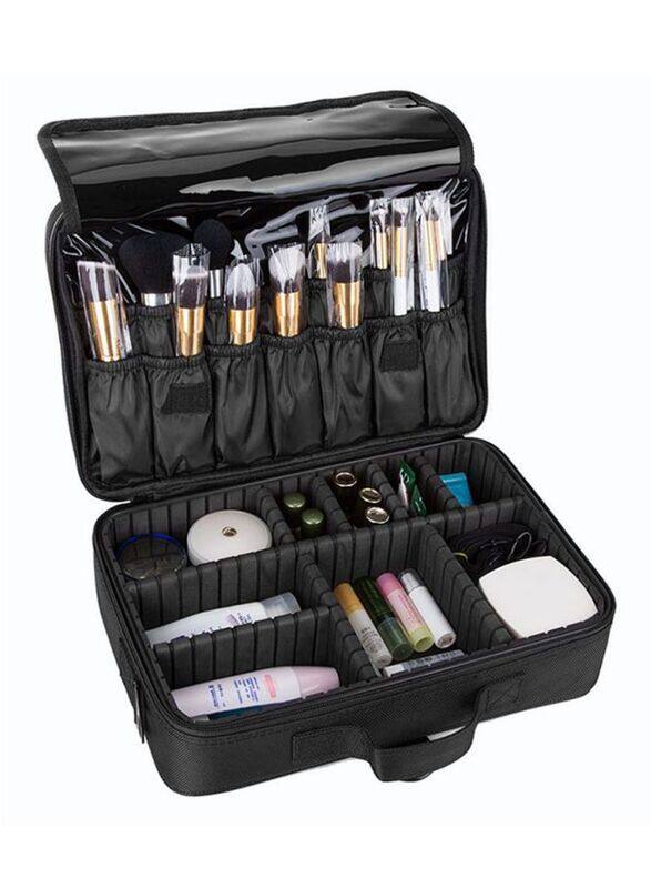 

Tggt Makeup Brushes & Cosmetics Travel Organizers, Black