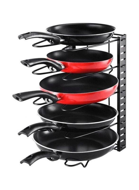

Generic 5-Layer Pan & Pot Lid Rack Organizer, Black