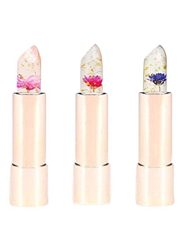 

Kailijumei 3-Piece Flower Jelly Lipstick, Barbie Doll/Flame Red/Dream Purple