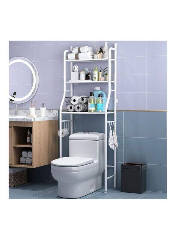 

Generic 3-Tier Metal Toilet Storage Rack, White