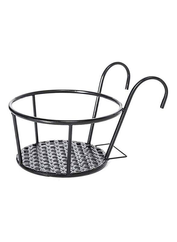 

Generic Railing Potted Plant Shelf Set, 2 Piece, Black
