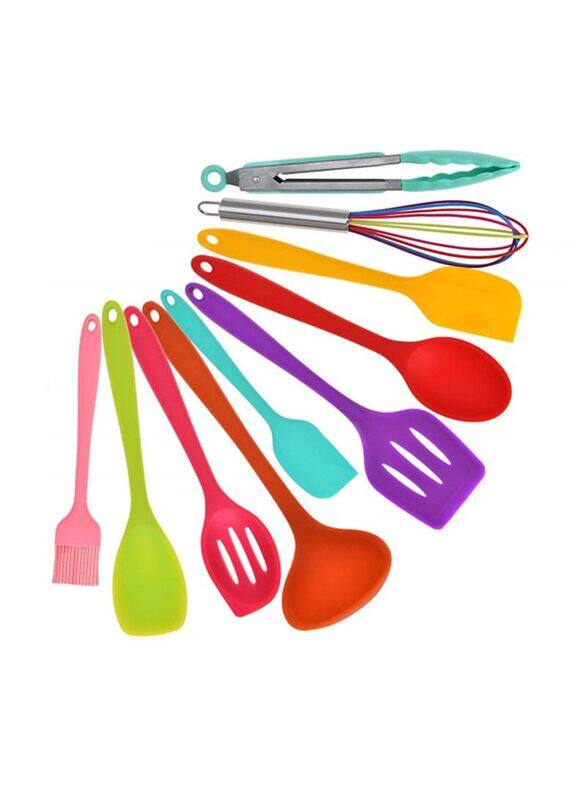 

Generic 10-Piece Silicone Kitchen Utensils Set, Multicolour