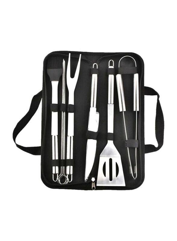 

Sharpdo 9-Piece Stainless Steel BBQ Tool Set, Silver